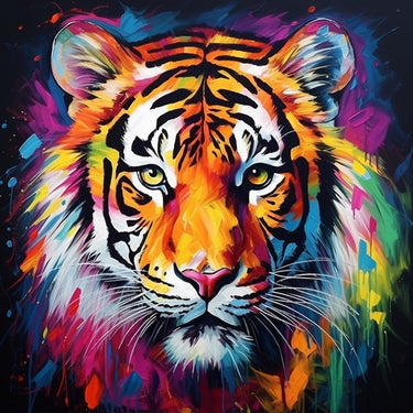 Peinture de Tigre Coloré